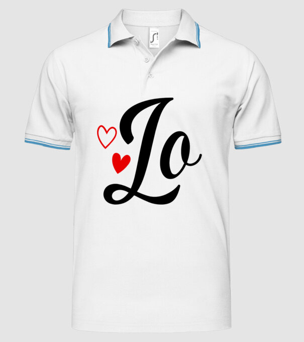 Cuplu LOVE model alb pe tricou