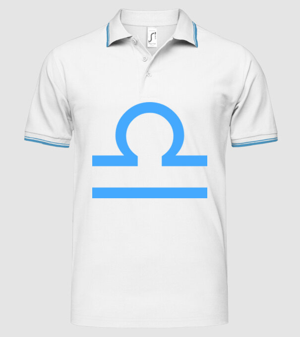 Libra Horoscope model alb pe tricou