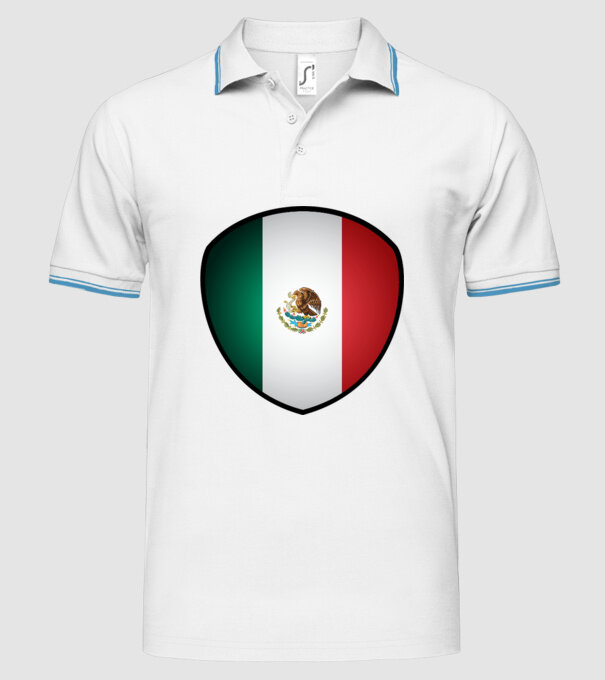 MEX-jabulani-flag model alb pe tricou