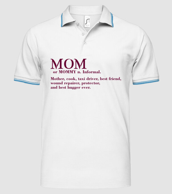 Mom definition model alb pe tricou