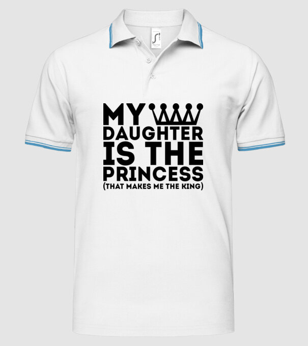 my daughter is the princess model alb pe tricou