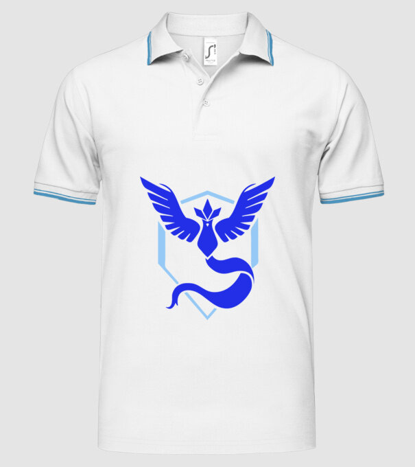 Mystic team logo model alb pe tricou