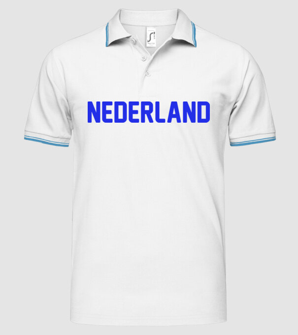 Nederland model alb pe tricou
