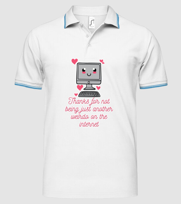 Not another weirdo model alb pe tricou