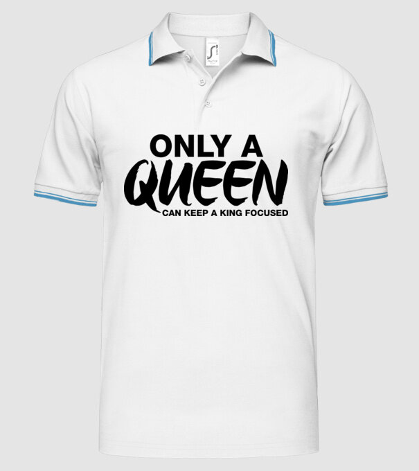 Only a Queen model alb pe tricou