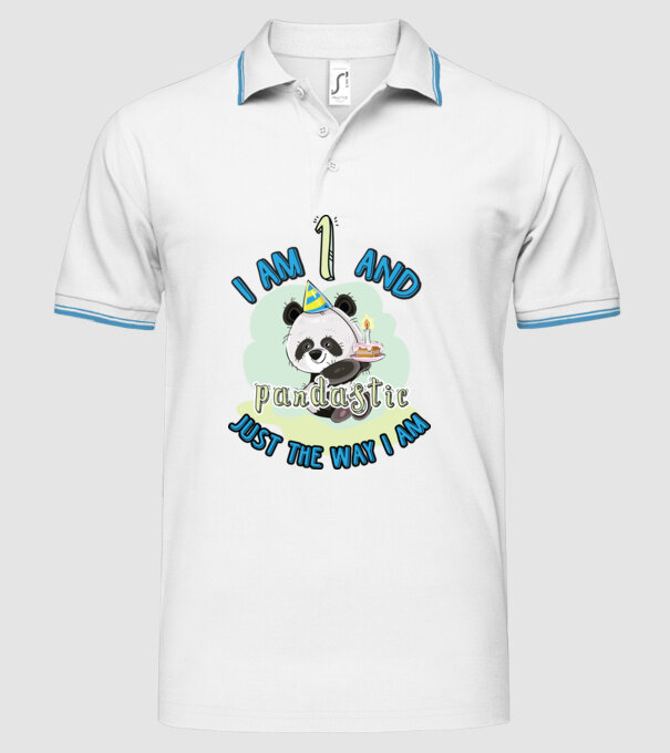 PANDASTIC 1 model alb pe tricou