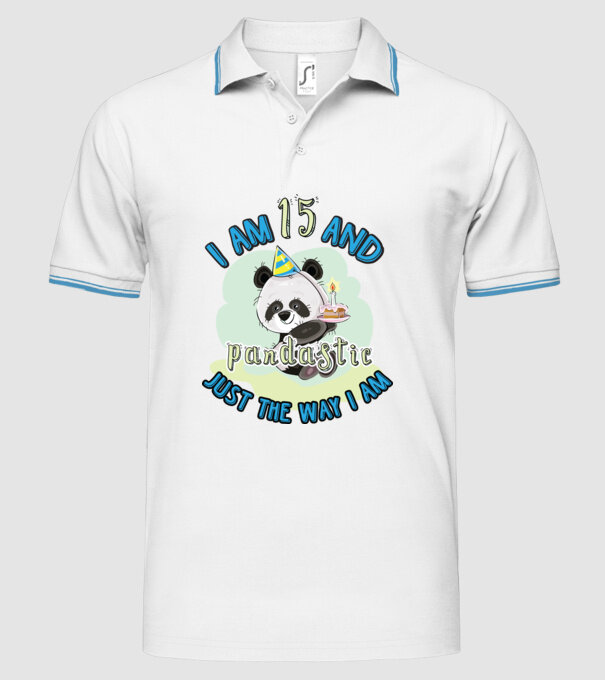 PANDASTIC 15 model alb pe tricou