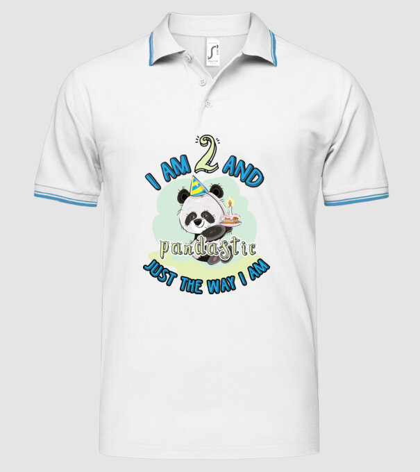 PANDASTIC 2 model alb pe tricou