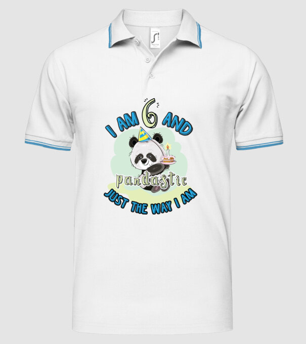 PANDASTIC 6 model alb pe tricou