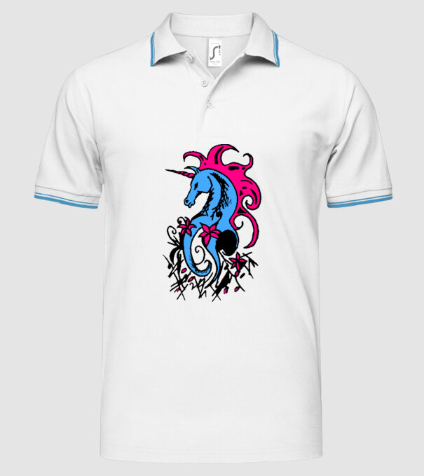pegasus model alb pe tricou