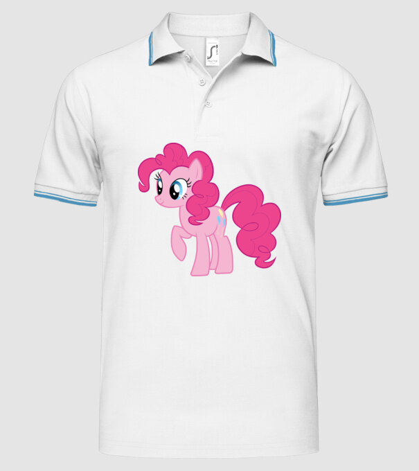 Pinkie Pie model alb pe tricou