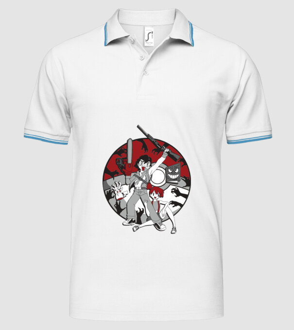 pokemon survive maki model alb pe tricou