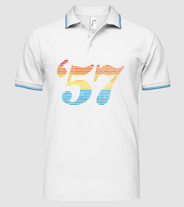 Retro Birthday 1957 model alb pe tricou