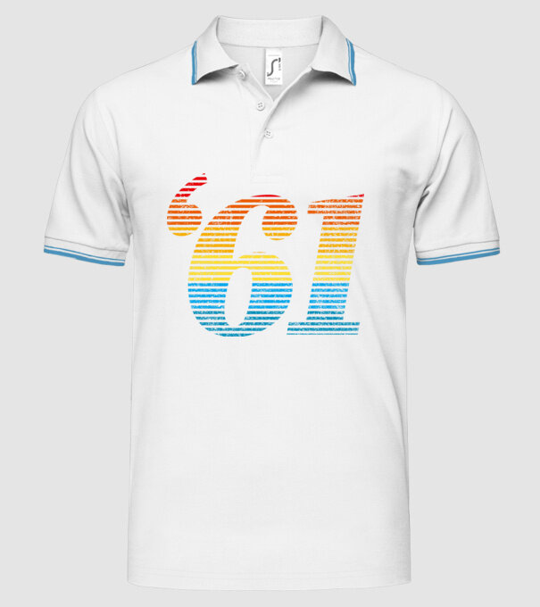 Retro Birthday 1961 model alb pe tricou