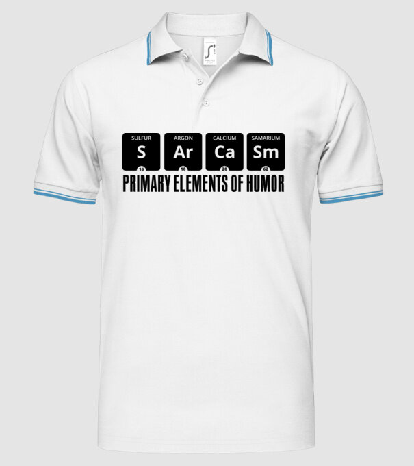 Sarcasm model alb pe tricou