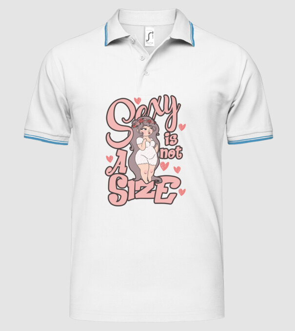 Sexy is not a size cutie model alb pe tricou