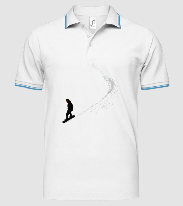 Slope Pantă model alb pe tricou