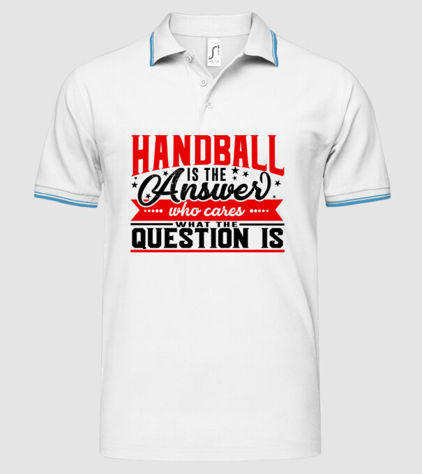 Sport is the answer HANDBALIST model alb pe tricou