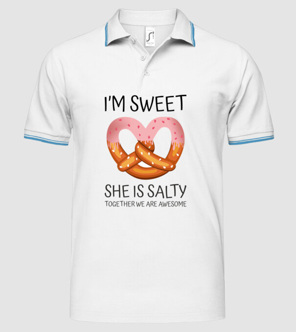 Sweet Friend model alb pe tricou