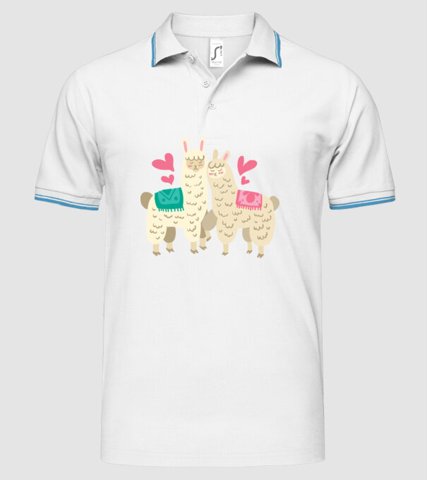 LAME ÎNDRĂGOSTITE model alb pe tricou