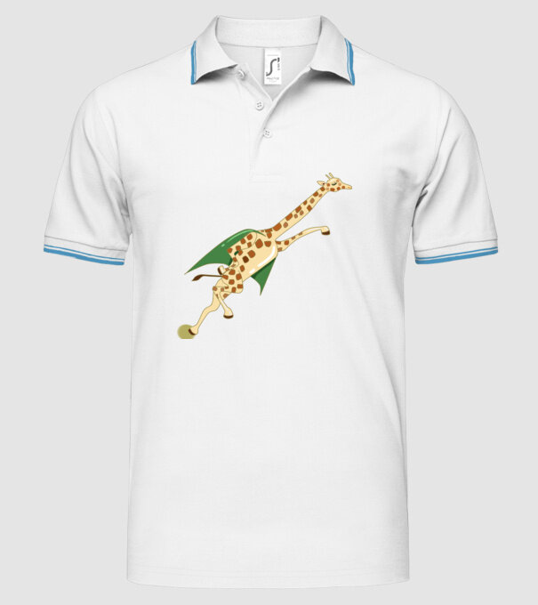 Girafă Super model alb pe tricou