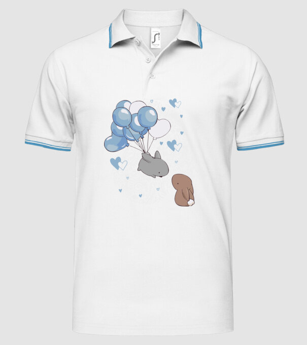 Tu ești melodia inimii mele iepurași model alb pe tricou