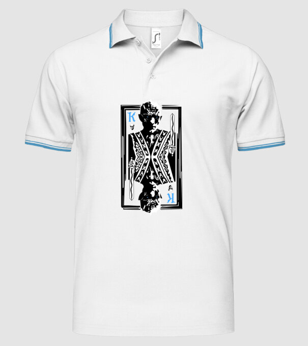 The Winter King model alb pe tricou