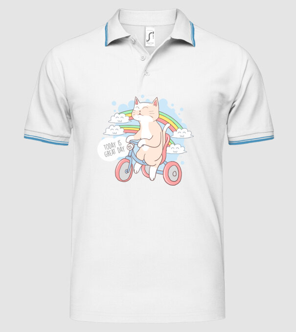 Today is a great day model alb pe tricou