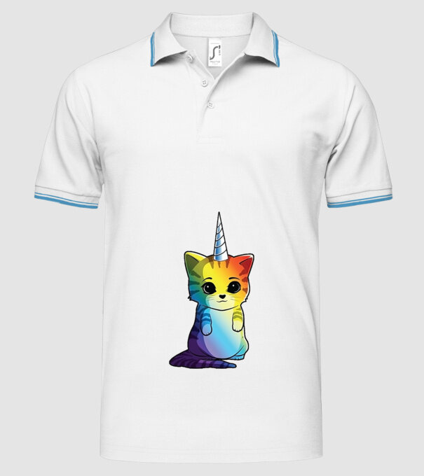 Unicat model alb pe tricou