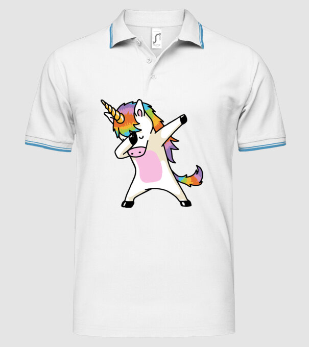UNIDAB model alb pe tricou