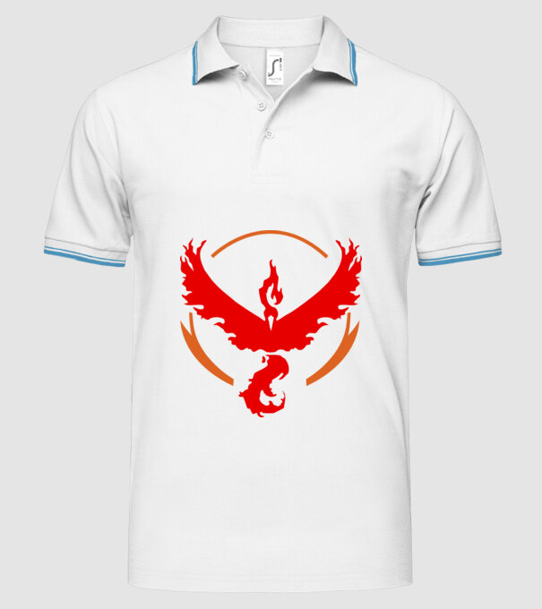 Valor team logo model alb pe tricou