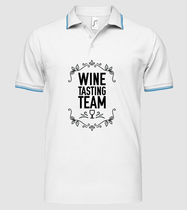 Wine tasting team Wine Tasting Team model alb pe tricou