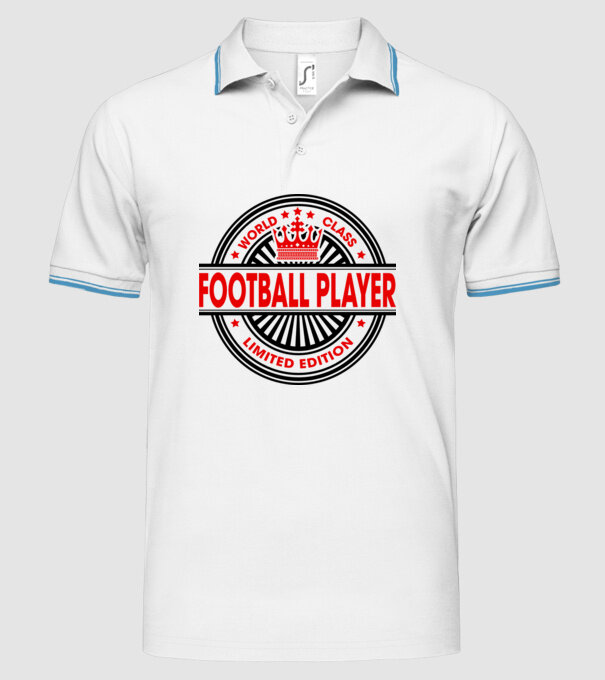 World class FOTBALIST model alb pe tricou