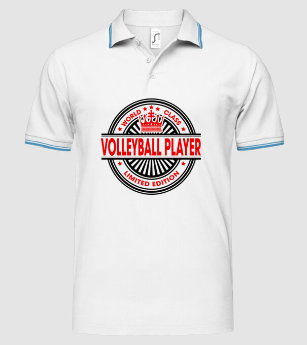 World class VOLEIBALIST model alb pe tricou