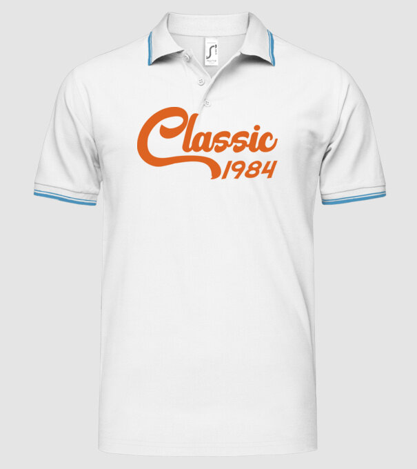 1984 Classic model alb pe tricou
