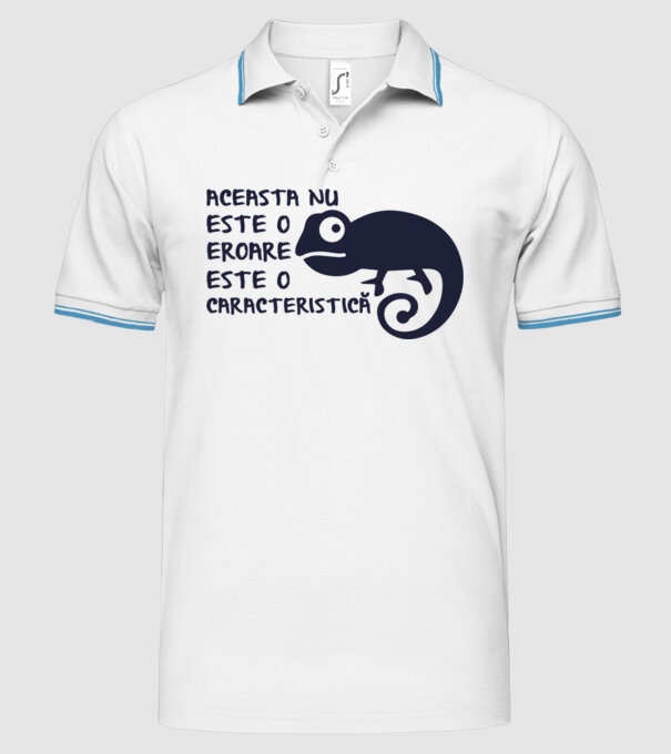 Aceasta nu este o eroare, este o caracteristică model alb pe tricou