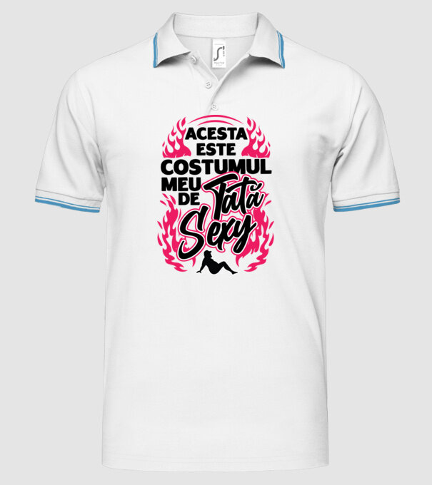 Acesta este costumul meu de tată sexy model alb pe tricou