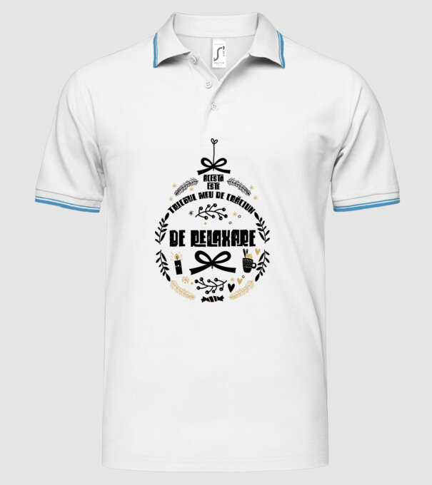 acesta este tricoul meu de Crăciun_ de relaxare model alb pe tricou