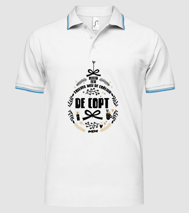 acesta este tricoul meu de Crăciun_de copt model alb pe tricou
