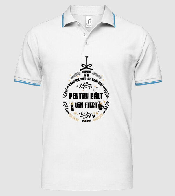 acesta este tricoul meu de Crăciun_pentru băut vin fiert model alb pe tricou