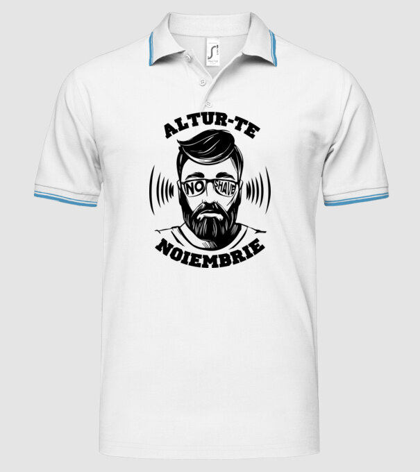 alătură-te - noiembrie model alb pe tricou