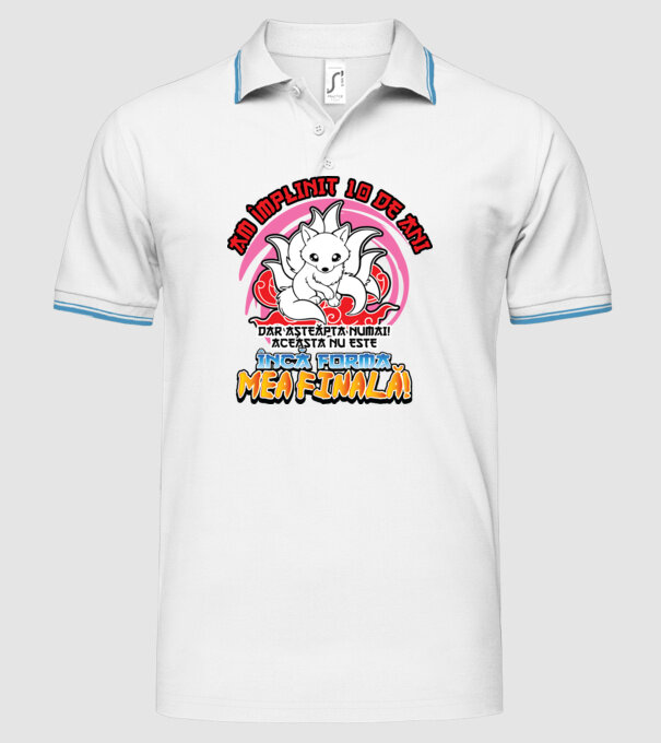 Am împlinit 10 de ani - Dar așteaptă numai! Aceasta nu este încă forma mea finală! model alb pe tricou