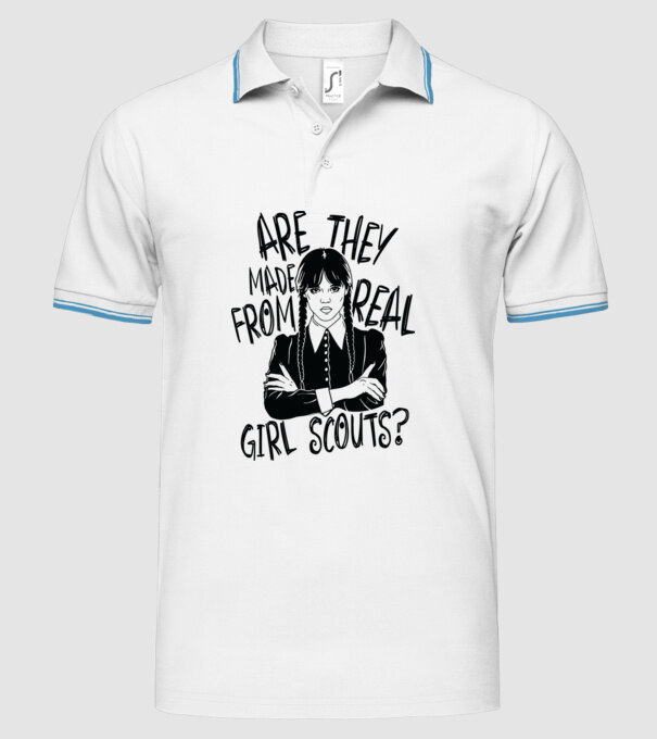 Are the made from real girl scouts model alb pe tricou