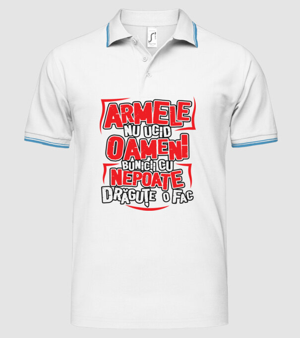 Armele nu ucid oameni, bunicii cu nepoate drăguțe o fac model alb pe tricou