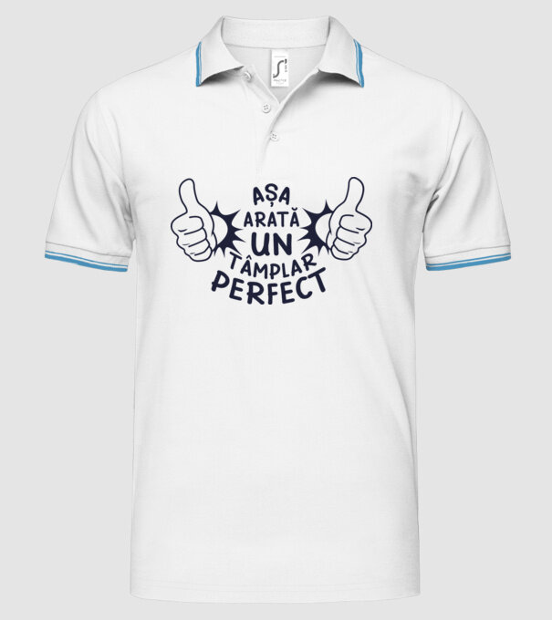 Așa arată un tâmplar perfect model alb pe tricou