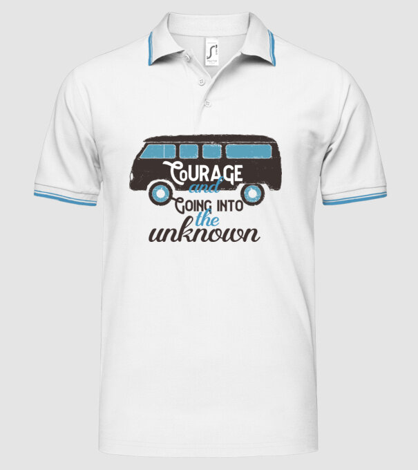 Autobuze model alb pe tricou