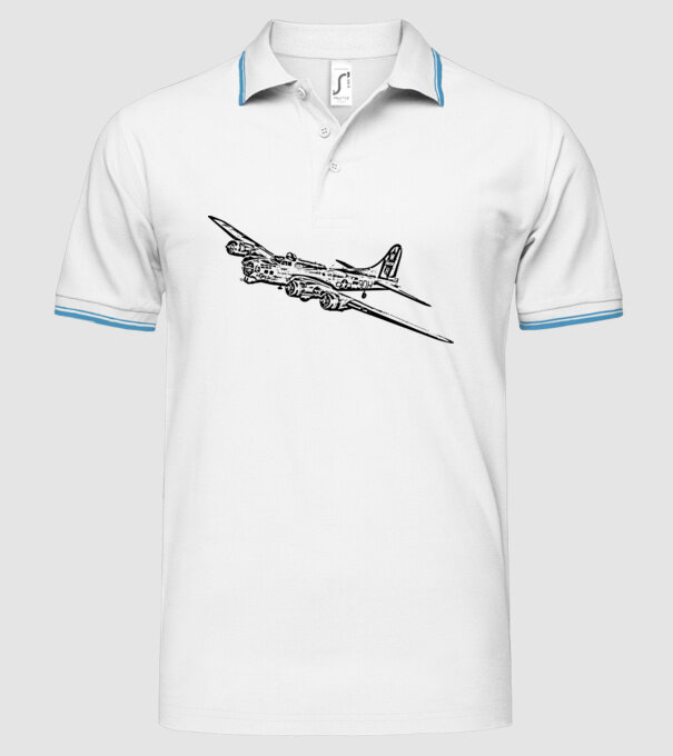 Avioane model alb pe tricou