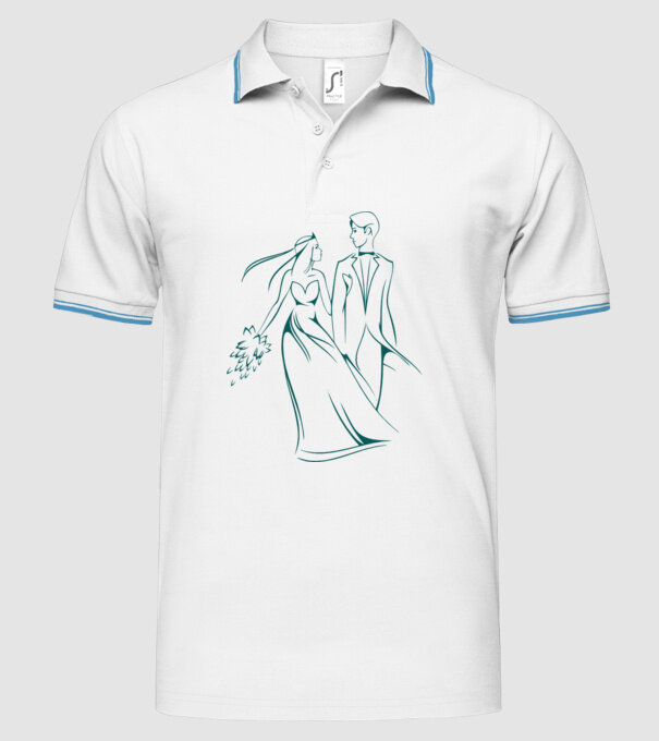 BR01 - mireasă model alb pe tricou