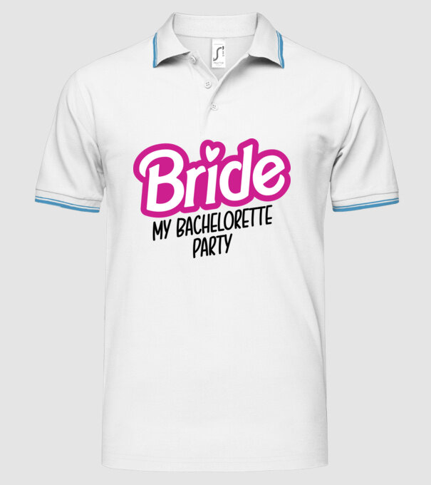 Bride Barbie model alb pe tricou