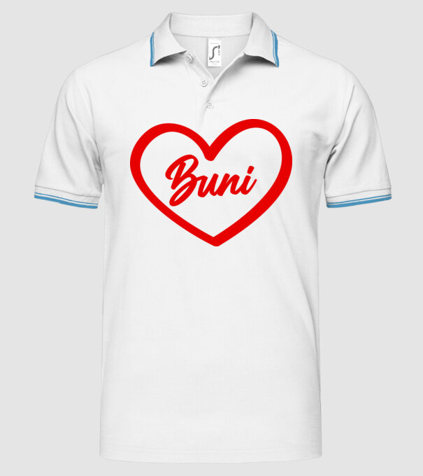 Buni model alb pe tricou